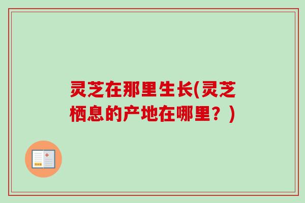 灵芝在那里生长(灵芝栖息的产地在哪里?) 灵芝在那里生长(灵芝栖息的产地在哪里?)