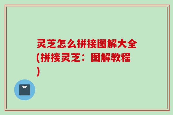 灵芝怎么拼接图解大全(拼接灵芝：图解教程)