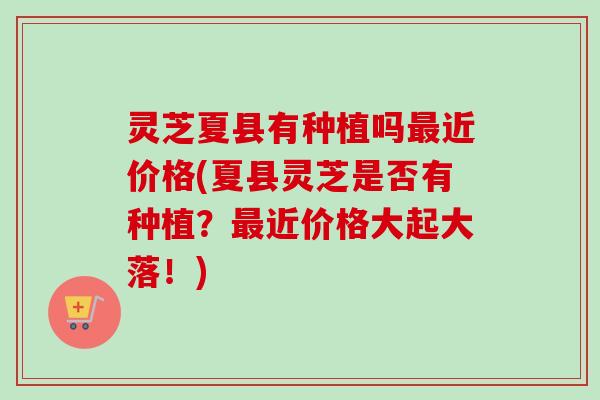 灵芝夏县有种植吗最近价格(夏县灵芝是否有种植？最近价格大起大落！)