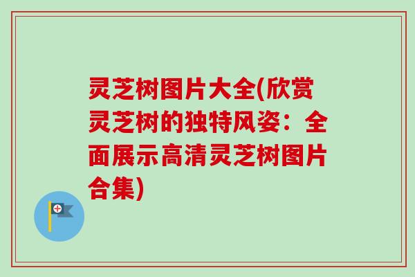 灵芝树图片大全(欣赏灵芝树的独特风姿：全面展示高清灵芝树图片合集)