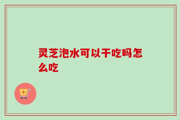 灵芝泡水可以干吃吗怎么吃