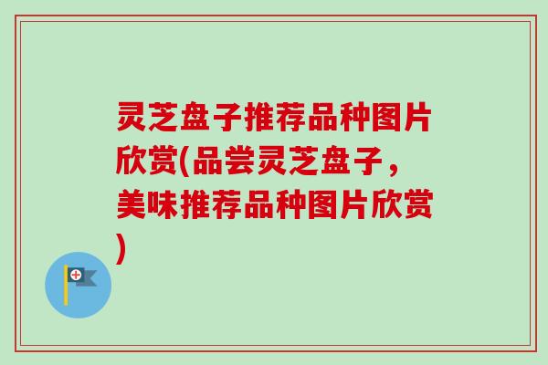 灵芝盘子推荐品种图片欣赏(品尝灵芝盘子，美味推荐品种图片欣赏)
