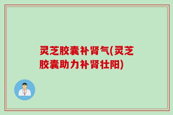 灵芝胶囊补肾气(灵芝胶囊助力补肾壮阳)