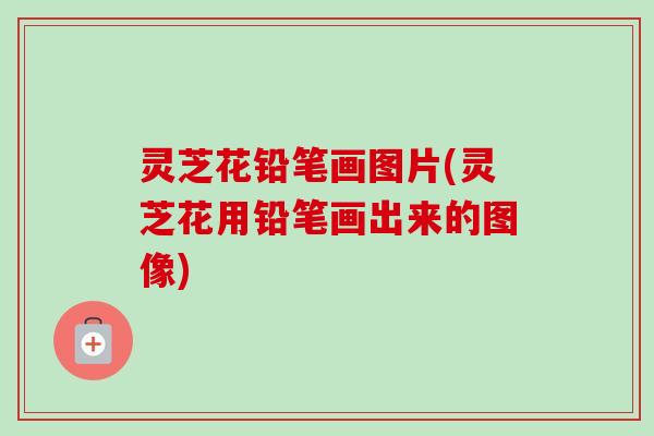 灵芝花铅笔画图片(灵芝花用铅笔画出来的图像)