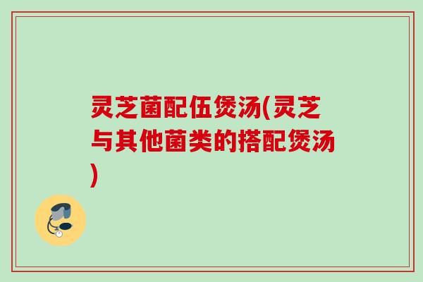 灵芝菌配伍煲汤(灵芝与其他菌类的搭配煲汤)