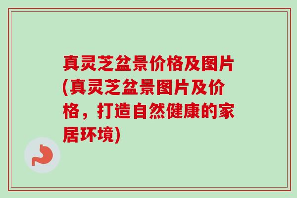 真灵芝盆景价格及图片(真灵芝盆景图片及价格，打造自然健康的家居环境)