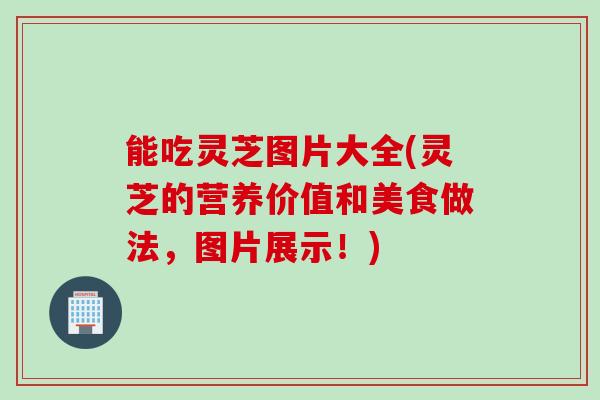 能吃灵芝图片大全(灵芝的营养价值和美食做法，图片展示！)