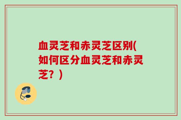 灵芝和赤灵芝区别(如何区分灵芝和赤灵芝？)
