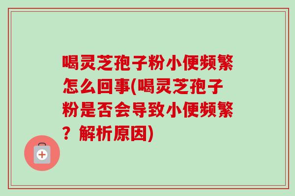 喝灵芝孢子粉小便频繁怎么回事(喝灵芝孢子粉是否会导致小便频繁？解析原因)