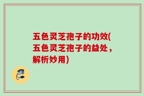 五色灵芝孢子的功效(五色灵芝孢子的益处，解析妙用)