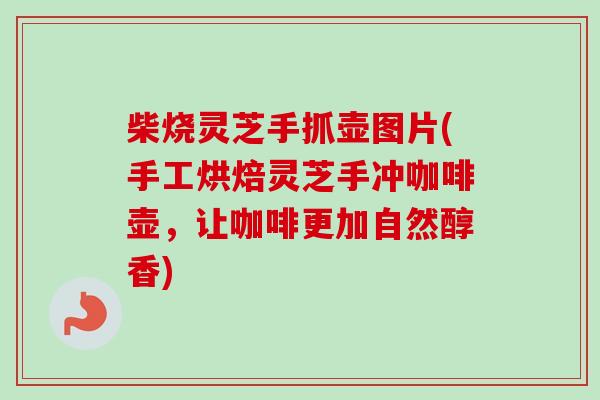柴烧灵芝手抓壶图片(手工烘焙灵芝手冲咖啡壶，让咖啡更加自然醇香)