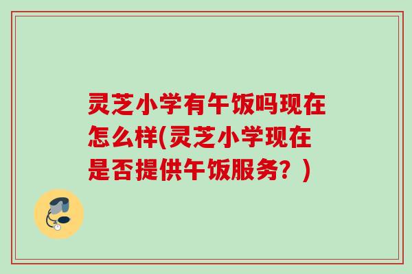 灵芝小学有午饭吗现在怎么样(灵芝小学现在是否提供午饭服务?) 灵芝小学有午饭吗现在怎么样(灵芝小学现在是否提供午饭服务?)