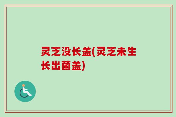 灵芝没长盖(灵芝未生长出菌盖)