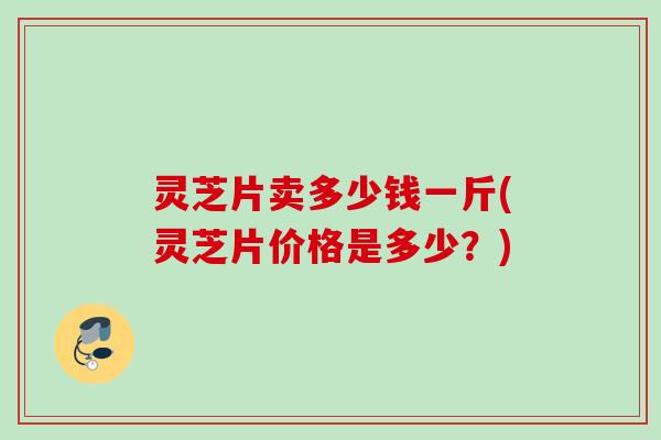灵芝片卖多少钱一斤(灵芝片价格是多少？)