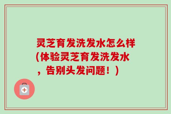 灵芝育发洗发水怎么样(体验灵芝育发洗发水，告别头发问题！)