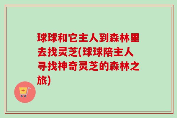 球球和它主人到森林里去找灵芝(球球陪主人寻找神奇灵芝的森林之旅)
