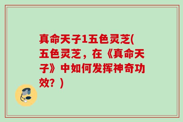 真命天子1五色灵芝(五色灵芝，在《真命天子》中如何发挥神奇功效？)