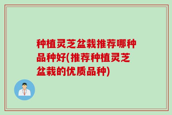 种植灵芝盆栽推荐哪种品种好(推荐种植灵芝盆栽的优质品种)