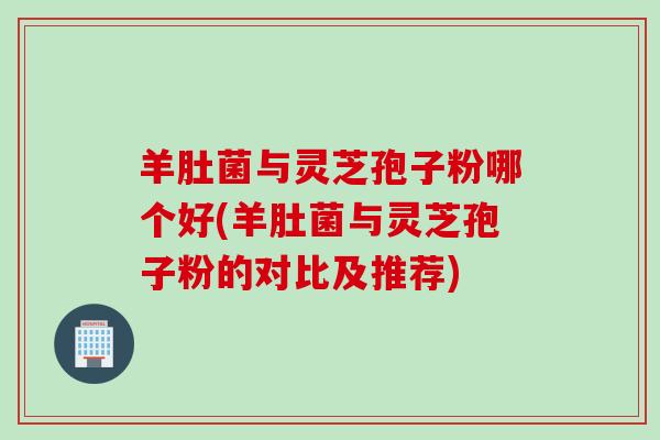 羊肚菌与灵芝孢子粉哪个好(羊肚菌与灵芝孢子粉的对比及推荐)
