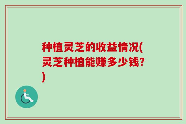 种植灵芝的收益情况(灵芝种植能赚多少钱？)