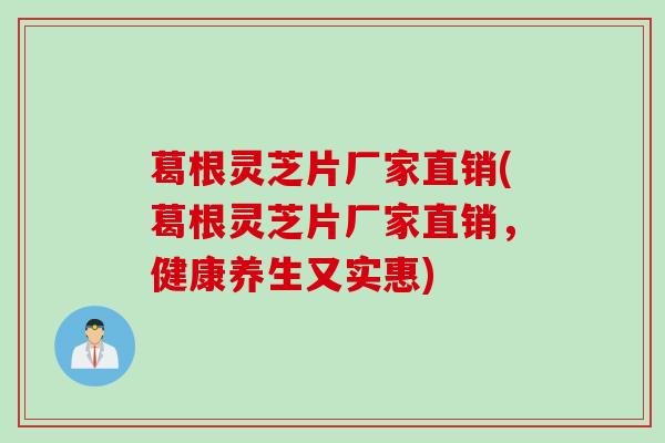 葛根灵芝片厂家直销(葛根灵芝片厂家直销，健康养生又实惠)