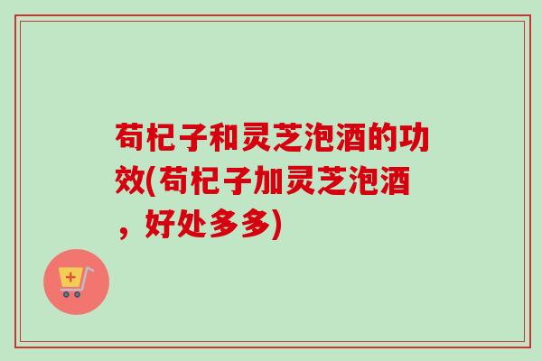 苟杞子和灵芝泡酒的功效(苟杞子加灵芝泡酒，好处多多)
