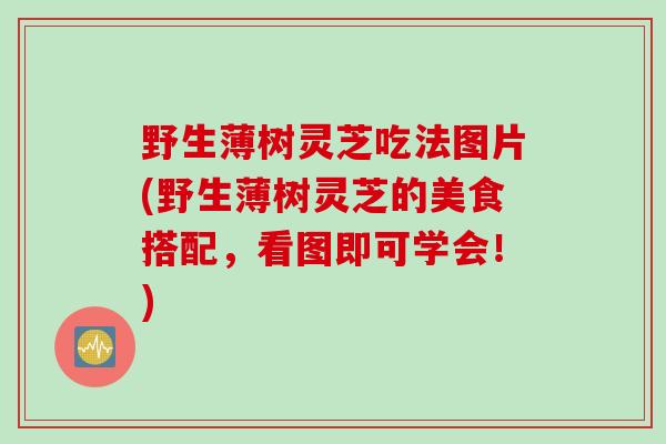 野生薄树灵芝吃法图片(野生薄树灵芝的美食搭配,看图即可学会!) 野生薄树灵芝吃法图片(野生薄树灵芝的美食搭配,看图即可学会!)