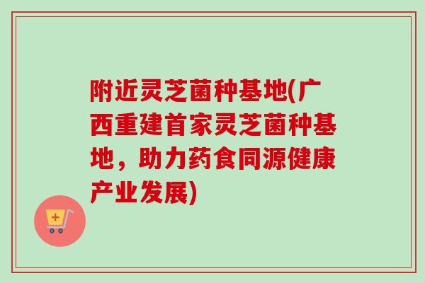 附近灵芝菌种基地(广西重建首家灵芝菌种基地,助力药食同源健康产业发展) 附近灵芝菌种基地(广西重建首家灵芝菌种基地,助力药食同源健康产业发展)