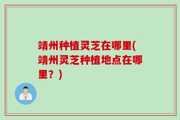 靖州种植灵芝在哪里(靖州灵芝种植地点在哪里？)