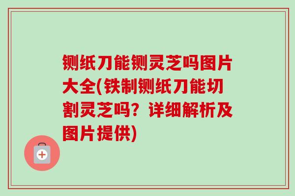 铡纸刀能铡灵芝吗图片大全(铁制铡纸刀能切割灵芝吗？详细解析及图片提供)