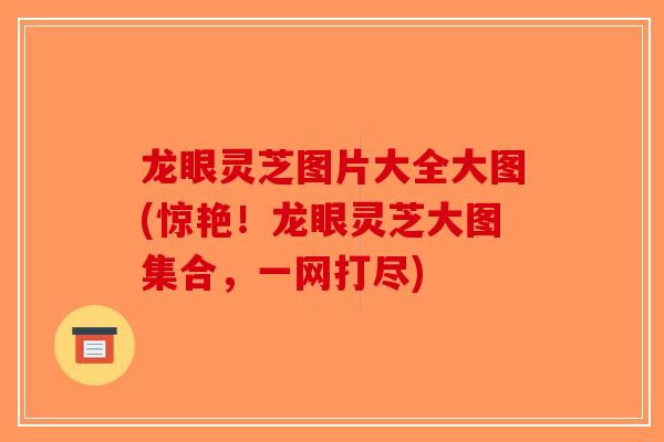 龙眼灵芝图片大全大图(惊艳！龙眼灵芝大图集合，一网打尽)