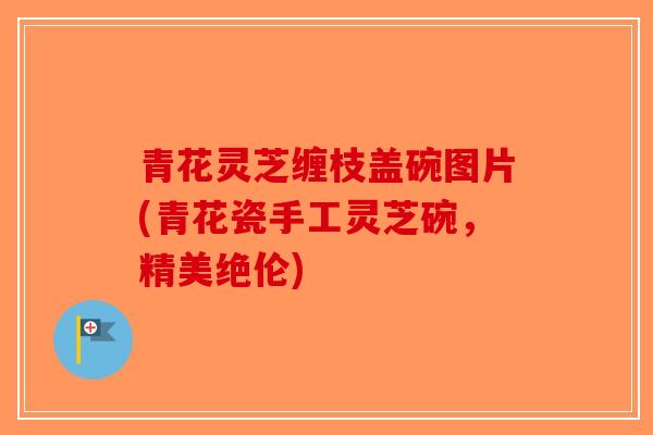 青花灵芝缠枝盖碗图片(青花瓷手工灵芝碗，精美绝伦)