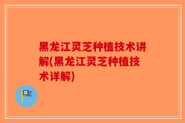 黑龙江灵芝种植技术讲解(黑龙江灵芝种植技术详解)