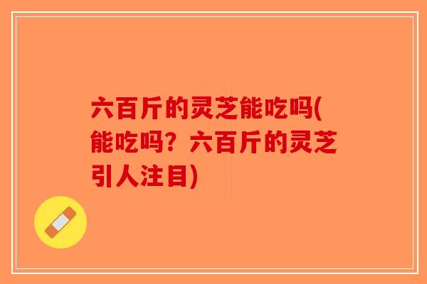 六百斤的灵芝能吃吗(能吃吗?六百斤的灵芝引人注目) 六百斤的灵芝能吃吗(能吃吗?六百斤的灵芝引人注目)