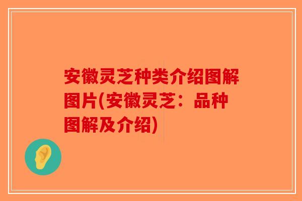 安徽灵芝种类介绍图解图片(安徽灵芝：品种图解及介绍)