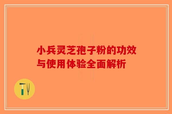 小兵灵芝孢子粉的功效与使用体验全面解析