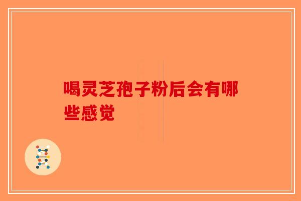 喝灵芝孢子粉后会有哪些感觉