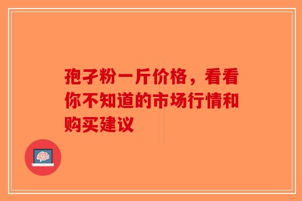 孢孑粉一斤价格，看看你不知道的市场行情和购买建议